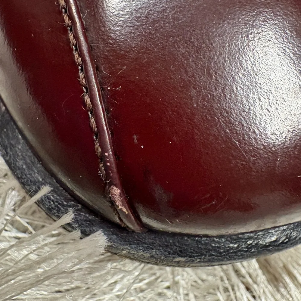 Vintage Gucci Dark Red Loafers with Silver Gucci accent - Picture 13 of 13